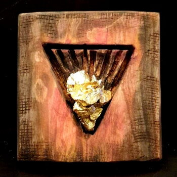 Zlatá baňa Kameň Drevo Patina